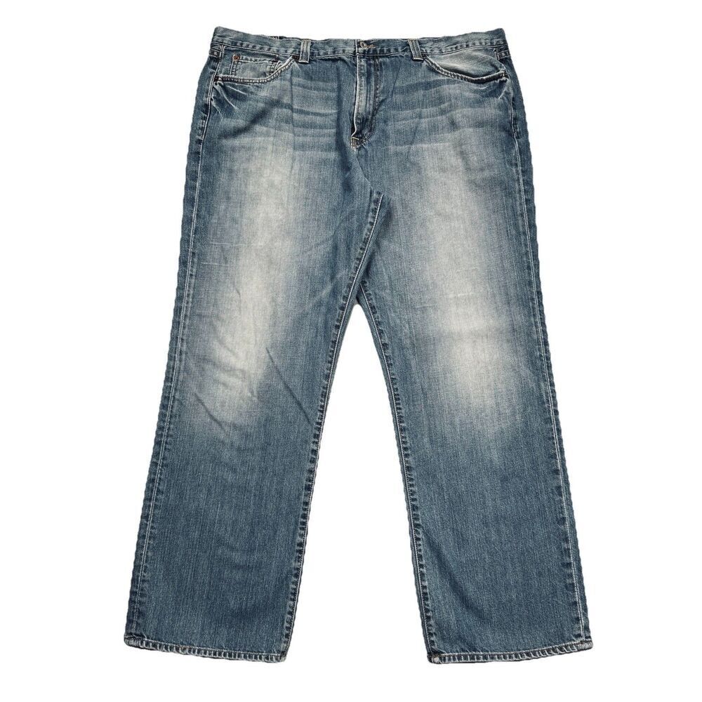 Lucky Brand Huntington Straight Jeans Mens 40 Short Measures 40x29 Blue Cotton